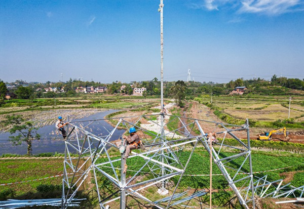 荣昌许溪220千伏输变电工程建设过半 预计明年6月前竣工投产(图2)